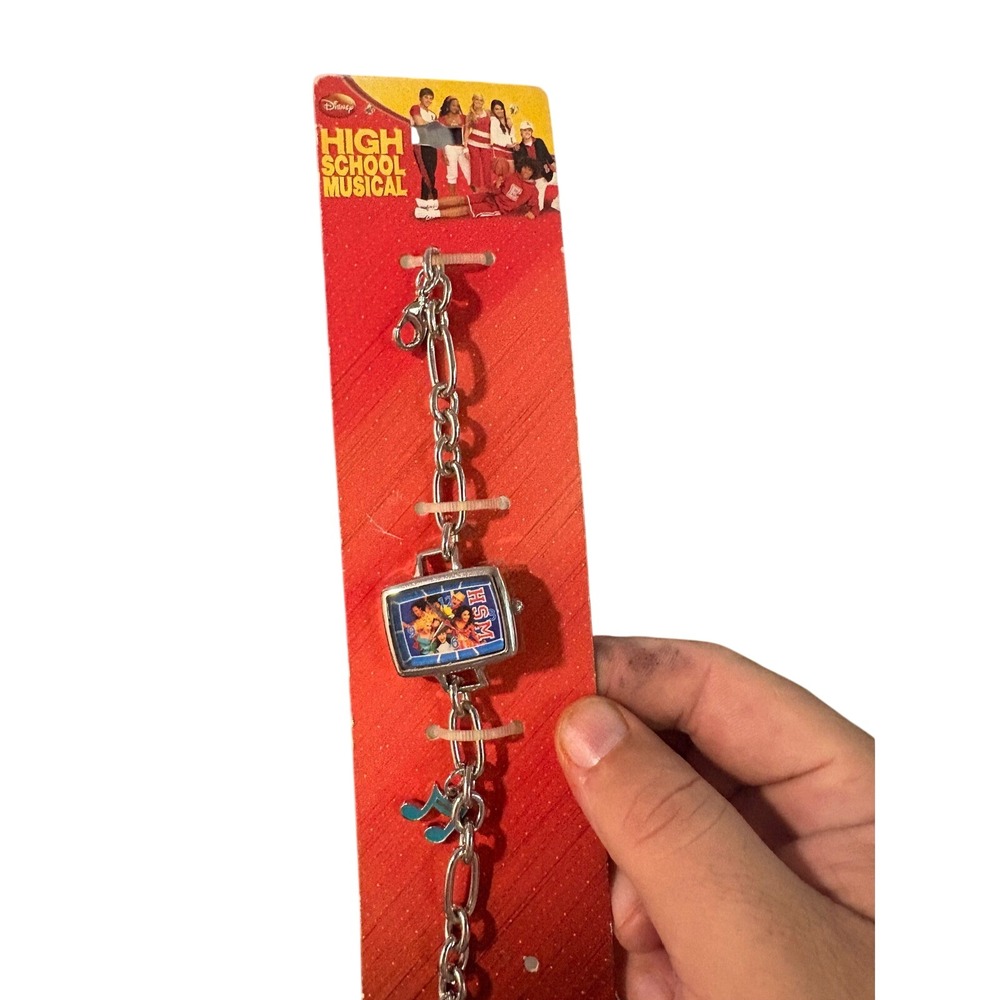 Disney High School Musical Charm Bracelet Watch Seiko SII Silver Tone Vintage